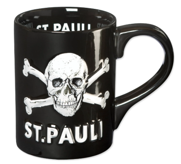 FC St. Pauli - Kaffeebecher Totenkopf 3D